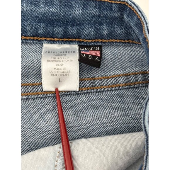 Bundle of 2 Denim Shorts L Distressed Rip Summer Ready Festival Boho Streetwear - Picture 8 of 16